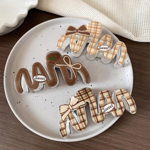 Новинка, минималистская большая заколка для волос, 11 см, корейский бант, аксессуар для волос, универсальный, темпераментный, с вишневым принтом - Product Image 2