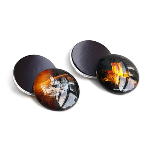 Magneti caldi per frigo naturale scenario forma rotonda decorazione per ufficio magneti in vetro - Product Image 3