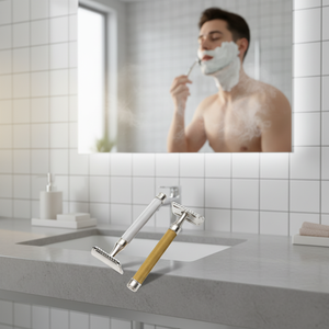 Maquinilla de afeitar recta de acero inoxidable, profesional, <span class=keywords><strong>para</strong></span> barbería - Product Image 5