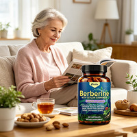 Compléments de berbérine OEM, capsules de berbérine, cannelle de Ceylan pour le soutien de la santé digestive - Formule beauté antioxydante naturelle