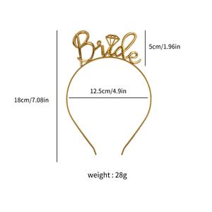 Go Party 3PCS Bride to Be Headbands Sash and Veil Sets Cinta <span class=keywords><strong>DE</strong></span> BODA Satin Sash <span class=keywords><strong>Velo</strong></span> Accesorios nupciales <span class=keywords><strong>para</strong></span> el cabello Boda - Product Image 3