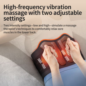 Kain rajut bahan stabil termal sabuk pijat dinamis tulang belakang pintar fungsi musik pemanasan isi ulang 2000mAh pinggang - Product Image 2