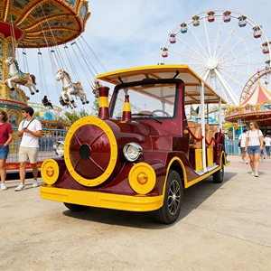 Autobús Eléctrico <span class=keywords><strong>de</strong></span> Estilo Retro para Recorridos Turísticos por la Ciudad y el Centro, en Oferta - Product Image 3