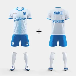 Wholesale Custom Blank Jersey Soccer Wear Uniform For Kids Child Soccer Jersey Soccer Uniforms Set Team