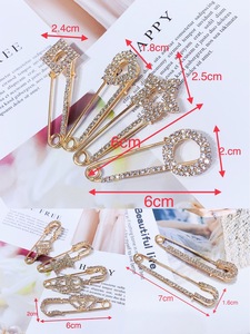 Broche de cristal con diamantes de imitación para hombre y mujer, accesorios para joyería, corona, mariposa, Hijab - Product Image 5