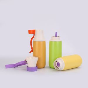 Fashionable Direct-Drinking Stainless Steel Vacuum Baby <b>Bottle</b> <b>Thermos</b> Cup for Back School Cold Use Children's Outdoor Sports - Product Image 4
