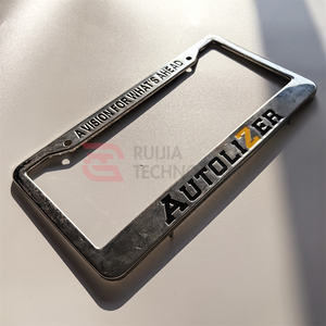 Cadre de <span class=keywords><strong>plaque</strong></span> d'<span class=keywords><strong>immatriculation</strong></span> en plastique personnalisé avec logo de concessionnaire, échantillon gratuit, faible MOQ pour cadre de <span class=keywords><strong>plaque</strong></span> d'<span class=keywords><strong>immatriculation</strong></span> de <span class=keywords><strong>voiture</strong></span> personnalisé - Product Image 3