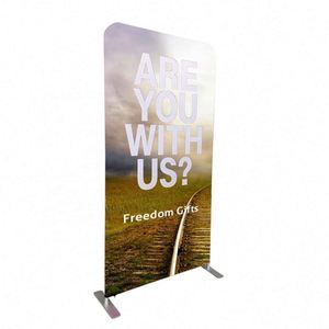 Support d'affichage publicitaire portable pour salon professionnel avec bannière en tissu tendu pour panneaux de jardin et de pelouse - Product Image 3