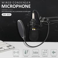 Équipement de Studio d'Enregistrement Professionnel Complet BM800, Microphone à Condensateur avec Carte Son V8