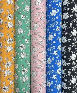 Bán Buôn Thanh Lịch Đẹp Hoa 95% <span class=keywords><strong>Polyester</strong></span> 5% Spandex 4 Cách Căng Spandex Vải Cho Hàng May Mặc Phụ Nữ Ăn Mặc Quần Áo - Product Image 4