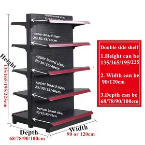 Estantería Metálica Reforzada PFT para Supermercado con Estantes Perforados y Respaldo Ajustable - Product Image 3