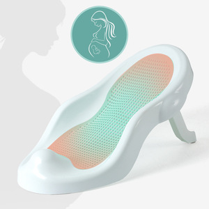 Asiento de apoyo para baño de bebés con almohadilla de malla para recién nacidos y niños pequeños, ayuda reclinable para el baño, diseño de seguridad de plástico - Product Image 3