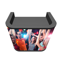Écran flexible personnalisé P2.5, table de DJ avec tiroir, double couche, lecteur LED, station d'événements, bureau, support, roues, écran LED