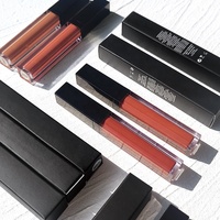 63 Couleurs Rouge à Lèvres Liquide Mat Très Pigmenté Longue Tenue Ensemble de Brillants à Lèvres Velours Imperméable Maquillage Cadeau pour Filles et Femmes