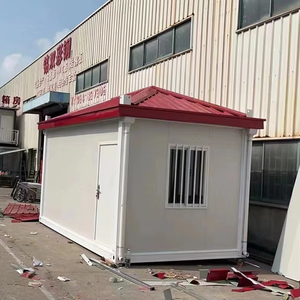 Madera de acero resistente a terremotos casera con panel sándwich uso al aire libre-Panel prefabricado casa de cemento casa contenedor de inodoro - Product Image 3