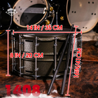 Beatello 14x8 inç Düşük Frekanslı Trampet |   5.0mm Pro Kabuk, Ücretsiz Bagetlerle |   Davul Seti Yükseltmesi için Derin ve Güçlü Ton
