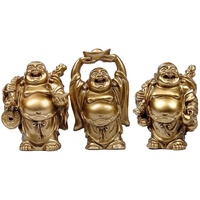 Statue de Bouddha En Résine Chanceux Heureux Bouddha Feng Shui Bouddha Figurines