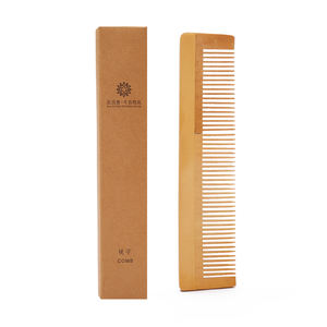 Kustom Logo Laser perjalanan Hotel menggunakan sisir rambut bambu ramah lingkungan - Product Image 5
