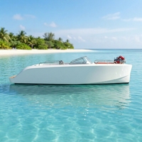 Yacht de sport électrique en aluminium de 6,6 m certifié CE, directement de l'usine, bateau sans pilote pour la pêche et les études hydrographiques, télécommandé