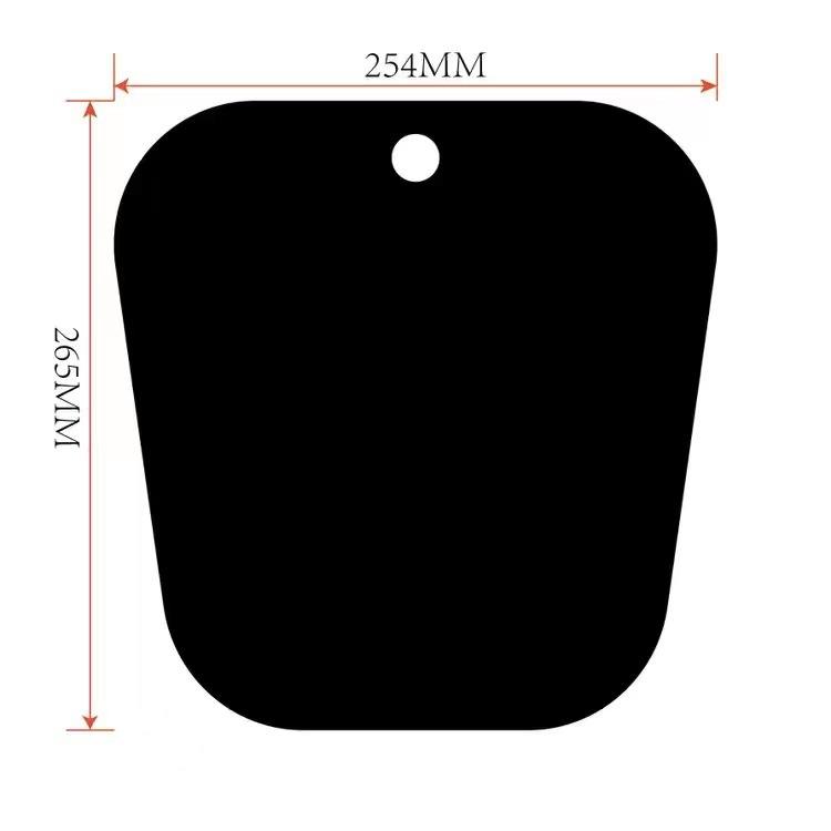 10 inch black without words