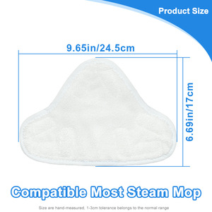 Tampons de rechange en microfibre pour nettoyeur vapeur, compatibles avec le nettoyeur vapeur <span class=keywords><strong>H2O</strong></span> X5 - Product Image 2