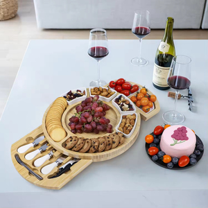 Planche à découper en bambou premium Addreen, épaisseur 4 cm, pour la vente directe en gros, idéale pour la cuisine, le fromage, les charcuteries et comme bloc de découpe. - Product Image 6