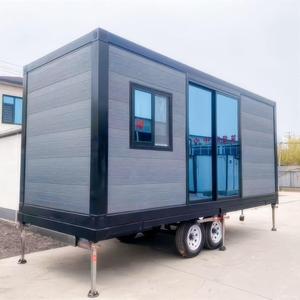 Casa Contenedor con Techo Plano y Ruedas, Fácil de Mover, Casas al por Mayor Directamente de Fábrica con Servicio de Primera Calidad - Product Image 1