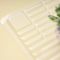Plateau en plastique thermoformé en gros, emballage imbriqué, boîte d'emballage alimentaire en PET de qualité alimentaire pour le stockage des aliments