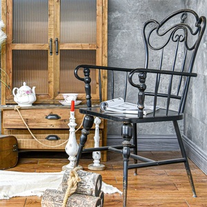 Home Living Room bar Furniture White or Black Detachable Leg <b>Rustic</b> Accent Metal Coffee <b>Dining</b> <b>Chair</b> - Product Image 3