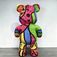 Costumes de mascotte de dessin animé colorés Coolbear, mascotte gonflable, fête d'Halloween, cosplay, robe de soirée adorable, ours en peluche personnalisable