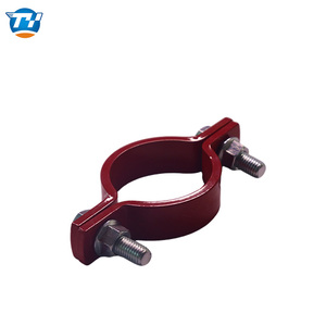 Klem Pipa Seismik OEM Desain FM UL Bersertifikasi Galvanis Dua Bagian Klem Pipa Longitudinal Elektro-galvanis - Product Image 1