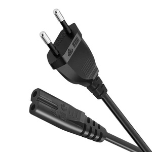 EU Plug 2 Prong <strong>Power</strong> <strong>Cable</strong> 220V AC 8-Type PVC Cord 1.2m-5m for Laptop <strong>TV</strong> Printer Home Appliance - Product Image 2