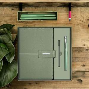 Set de Papelería Promocional Imaiwill A5, Cuaderno con Cubierta de Cuero, Bolígrafo, para Regalos Personales y Empresariales, Obsequios para Ferias Comerciales - Product Image 3