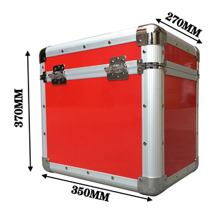 Boîte de rangement pour disques vinyles <span class=keywords><strong>CD</strong></span> 7'', grande capacité, boîte de protection rouge pour <span class=keywords><strong>CD</strong></span>, étui pour <span class=keywords><strong>CD</strong></span> DVD - Product Image 6