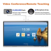 Интерактивная доска CUMEI 4K UHD LCD 65/75/86/98/110 дюймов, 20 точек касания, панель BOE, Android 11-14, для образования и обучения
