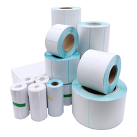 Étiquettes thermiques directes 4x6 pouces, 500 feuilles, dos bleu, pour expédition, envoi postal, codes-barres, papier pour imprimante thermique Zebra