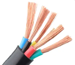 5 core 0.5mm2 0.75mm2 1mm2 1.5mm2 2mm2 2.5mm2 4mm2 6mm2 power cable PVC CE cable for machinery power connect AC power cord