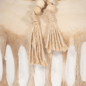 Vaso in legno di Paulownia con nappe decorate con perline, vaso decorativo per fiori, per soggiorno, camera da letto, ufficio, scrivania, decorazioni per la casa - Product Image 5