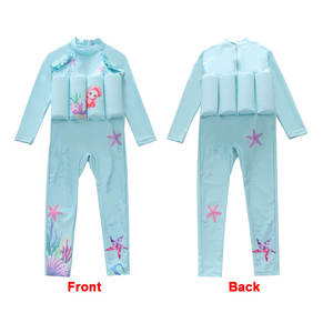 <span class=keywords><strong>Maillot</strong></span> de <span class=keywords><strong>bain</strong></span> à flottabilité imprimé dessin animé personnalisé pour enfants <span class=keywords><strong>maillot</strong></span> de <span class=keywords><strong>bain</strong></span> une pièce à manches longues pour filles <span class=keywords><strong>maillot</strong></span> de <span class=keywords><strong>bain</strong></span> flottant à séchage rapide avec bonnet - Product Image 6