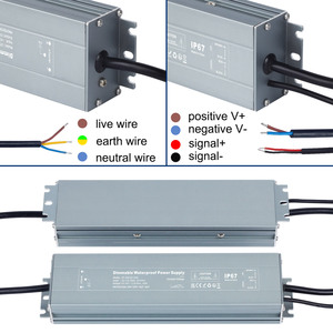Triac Dimmable không thấm nước cung cấp điện 100V đến 260V AC 60W 300 12V 24V DC TRIAC mờ điện áp không đổi dẫn lái xe - Product Image 4