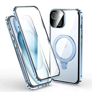 <span class=keywords><strong>Coque</strong></span> Magnétique de Luxe en Métal 360 Degrés Entièrement Englobante avec Verre HD et Alliage d'Aluminium Premium pour iPhones 14-17 <span class=keywords><strong>Pro</strong></span> - Product Image 4