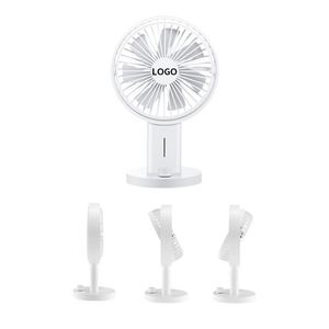 Ventilateur de table portable mini 2025 en plastique, réglable, rechargeable par USB, pour bureau, en promotion - Product Image 3