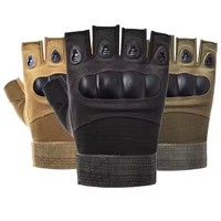 Guantes Tácticos de Medio Dedo para Boxeo, Motociclismo, Deportes al Aire Libre, Protección Deportiva y Fitness