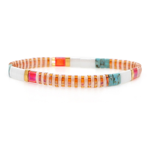 Lancui Nouveau Bohème Tissé Bracelet De Mode Coloré <span class=keywords><strong>Tila</strong></span> <span class=keywords><strong>Perle</strong></span> Bracelet - Product Image 2