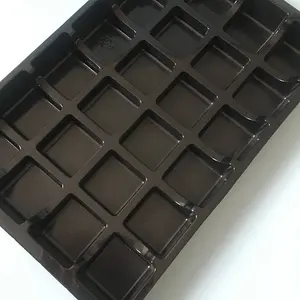 Caja de Plástico PET Transparente Personalizada <span class=keywords><strong>para</strong></span> Snacks de Chocolate, Bandeja Cuadrada Desechable <span class=keywords><strong>para</strong></span> Almacenamiento de Alimentos - Product Image 2