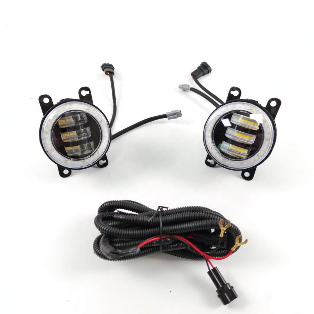 Высококачественная акриловая + ABS + светодиодная универсальная противотуманная фара дневной свет GREIZ CRIDER подходит для AVANCIER CITY FORD CIVIC Mitsubishi SUZUKI Subaru