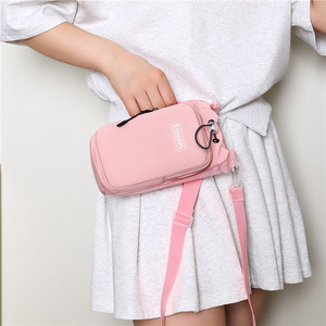 Bolso bandolera para botella de agua, de nailon, vertical, cuadrado, ligero, con cierre de cremallera y bolsillo para tarjeta de identificación, para uso diario. - Product Image 4