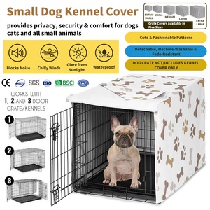 Couverture de caisse de chat pour petit chien moyen <span class=keywords><strong>Cage</strong></span> pour animaux de compagnie Couverture de boîte de chenil Couverture imperméable coupe-vent - Product Image 2