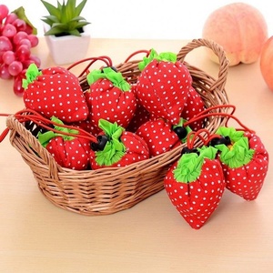 Sacs d'épicerie réutilisables, sacs de courses réutilisables pour fruits, sacs personnalisés à motif fraise - Product Image 5