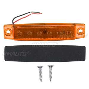 10 Luces LED Externas para Automóvil de 24 V, 6 LED, para Autobús, Camión, Remolque, Luz de Freno Lateral/Trasera, Indicador, Marcador, Advertencia Trasera - Product Image 3